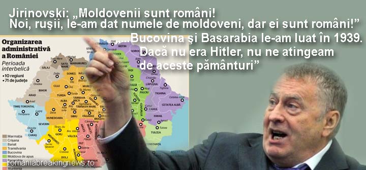 Șoc și groază pentru „maldavanii” pro-ruși! Jirinovski: „moldovenii sunt români! Noi, rușii, le am dat numele de moldoveni, dar ei sunt români”
