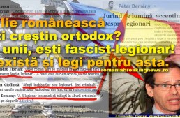 Revoltător! Porți Iie românească și ești creștin ortodox? După unii, ești fascist-legionar! … și există și legi pentru asta.