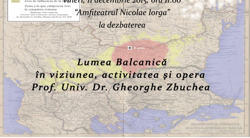 Video: Lumea Balcanică în viziunea, activitatea și opera prof.univ.dr. Gheorghe Zbuchea. O dezbatere închinată tulburătorului destin al românilor de la Sud de Dunăre