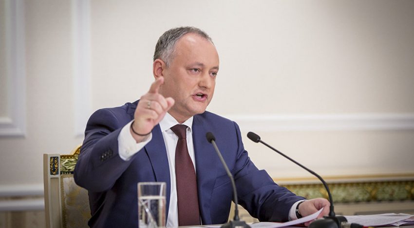 Igor Dodon în fața presei ruse:„voi bloca iniţiativa de modificare a denumirii limbii de stat (…) este moldovenească. Aşa a fost, este şi va fi!”
