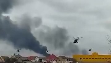 Video: Elicoptere rusești atacând ținte în regiunea Kiev