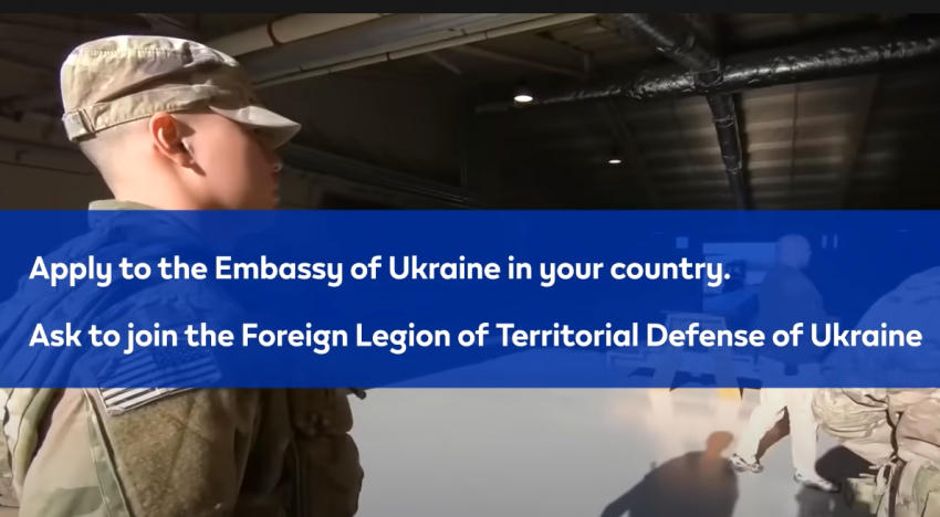Legiunea străină ucraineană: Peste 16 mii de voluntari străini au sosit în Ucraina pentru a se alătura luptei de apărare