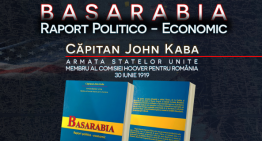 Se lansează prima ediție  în limba română a volumului „BASARABIA raport politico-economic”, important document istoric al Comisiei Hoover pentru România, în 1919